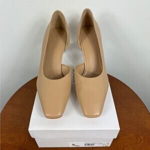 Vince Tiana Square Toe Pump in Cappuccino Size 7